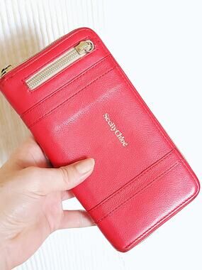 See by Chloé Salmon Red Zip Wallet